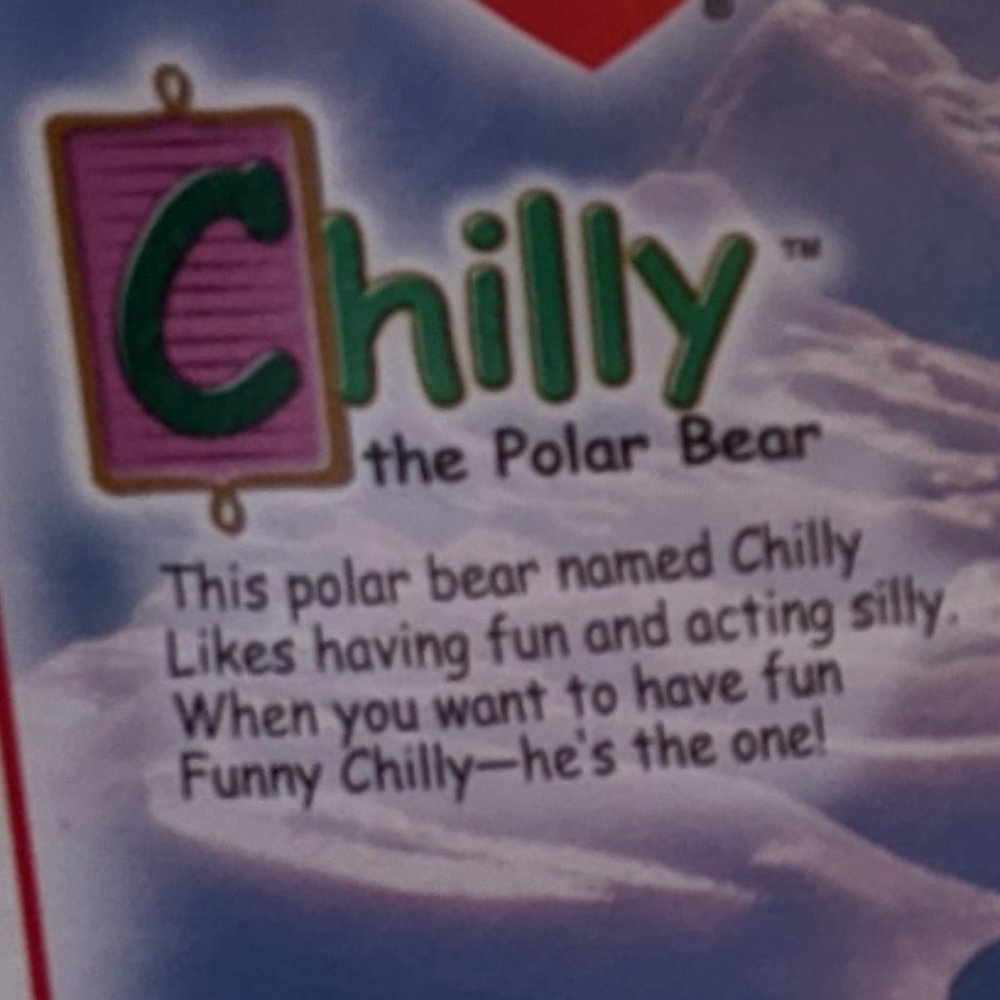 Legends Tiny Beanie Baby: Chilly, the polar bear - Picture 2 of 11
